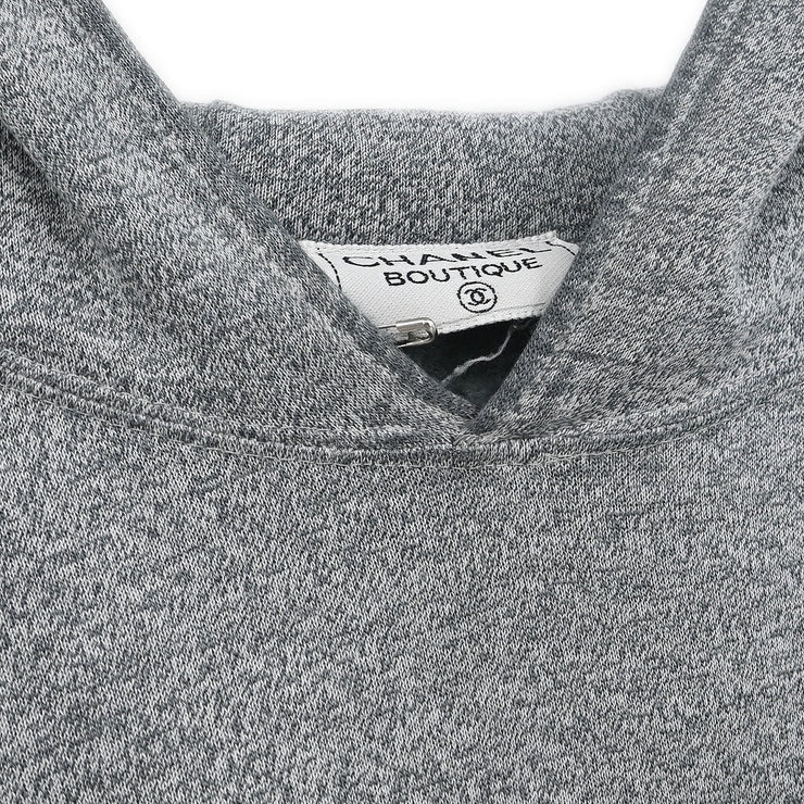 Chanel Long Sleeve Top Sweater Gray 28806