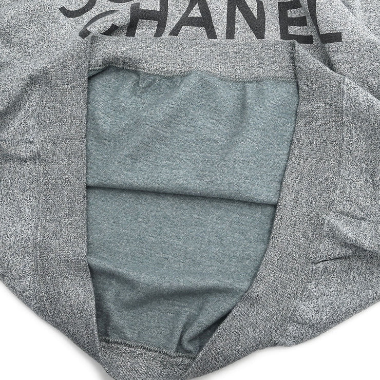 Chanel Long Sleeve Top Sweater Gray 28806