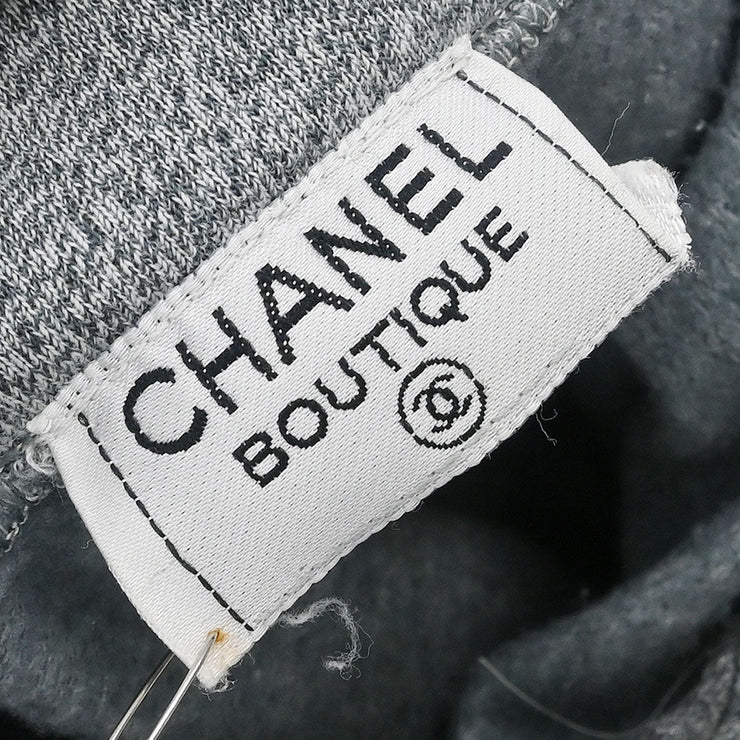 Chanel Long Sleeve Top Sweater Gray 28806