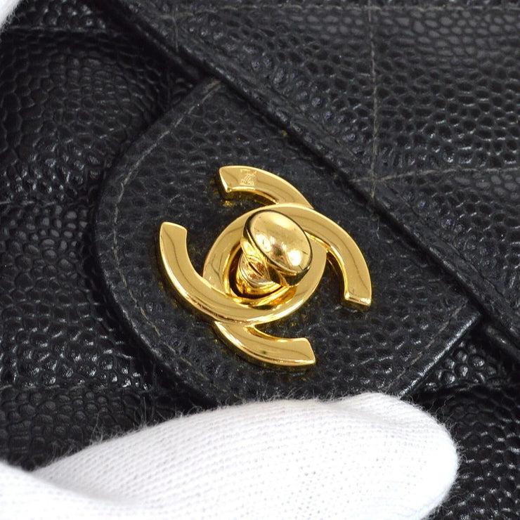 Chanel Black Calfskin Mini Classic Square Flap Bag 17 61688