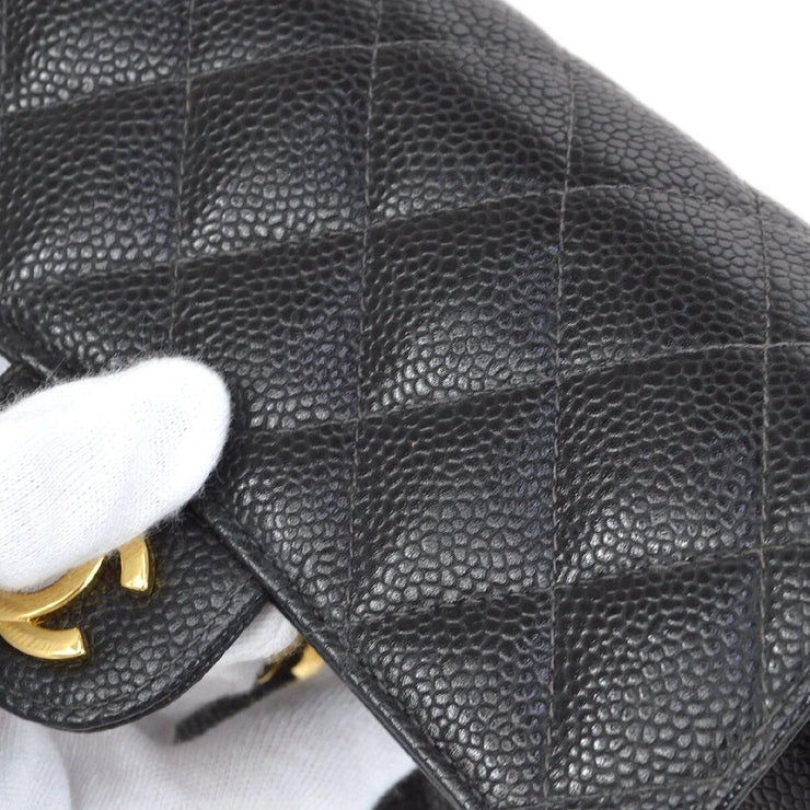 Chanel Black Calfskin Mini Classic Square Flap Bag 17 61688