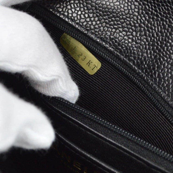 Chanel Black Calfskin Mini Classic Square Flap Bag 17 61688