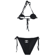 Chanel Swimwear Swimsuit Black 96P #38 69581
