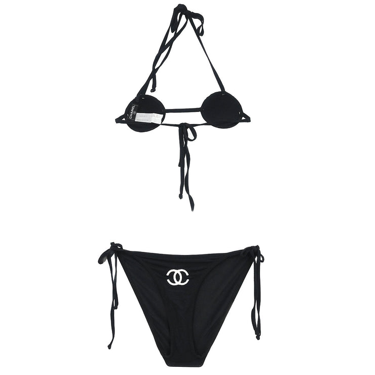 Chanel Swimwear Swimsuit Black 96P #38 69581