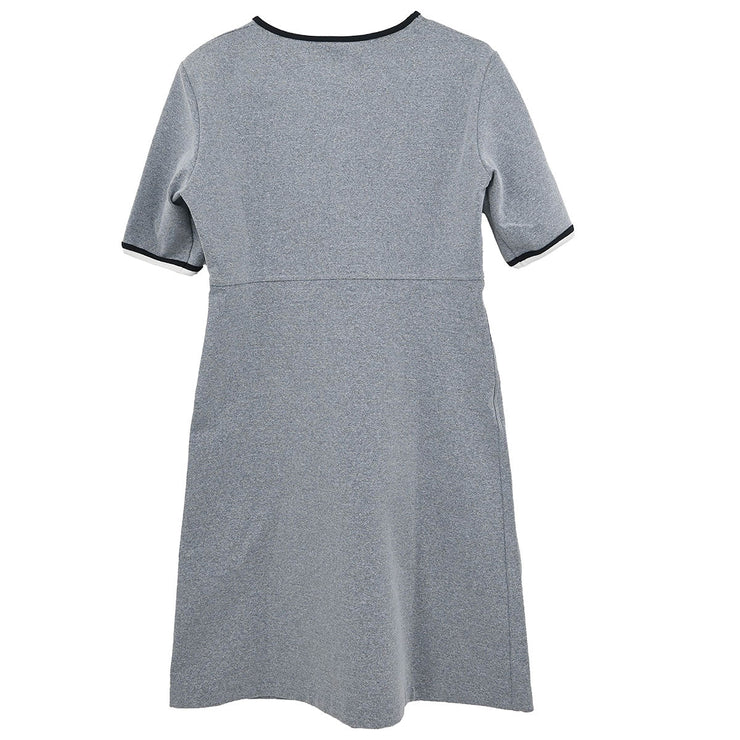 Chanel Short Sleeve Dress Gray 98P #42 79695