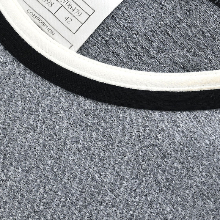 Chanel Short Sleeve Dress Gray 98P #42 79695
