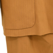 Celine Setup Suit Jacket Skirt Brown #42 88305