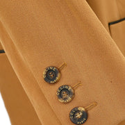 Celine Setup Suit Jacket Skirt Brown #42 88305
