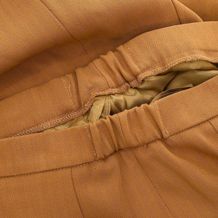 Celine Setup Suit Jacket Skirt Brown #42 88305