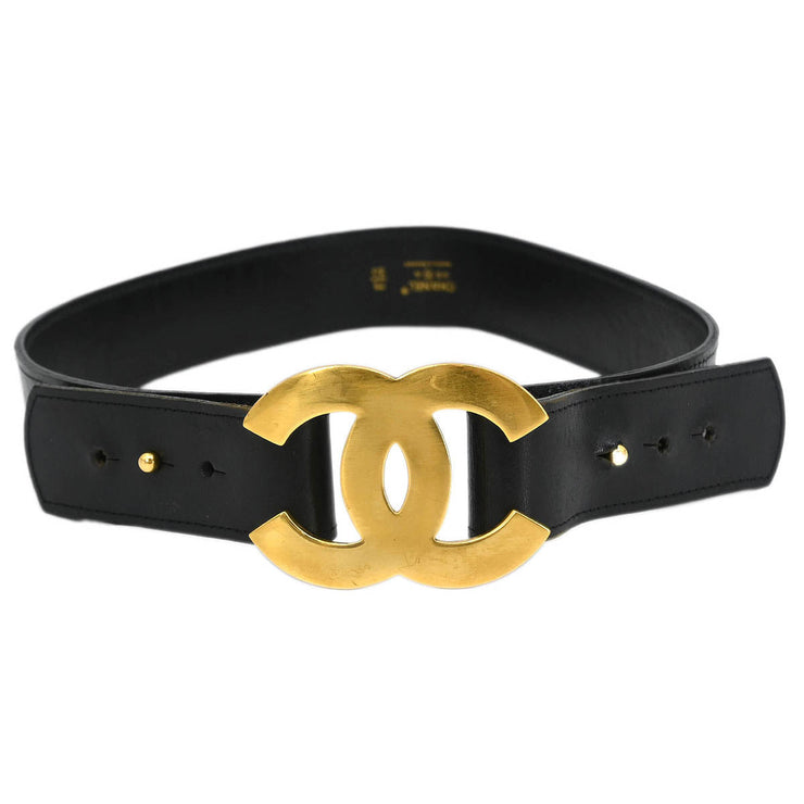 Chanel Belt Black Gold 75/30 96A Small Good 96539