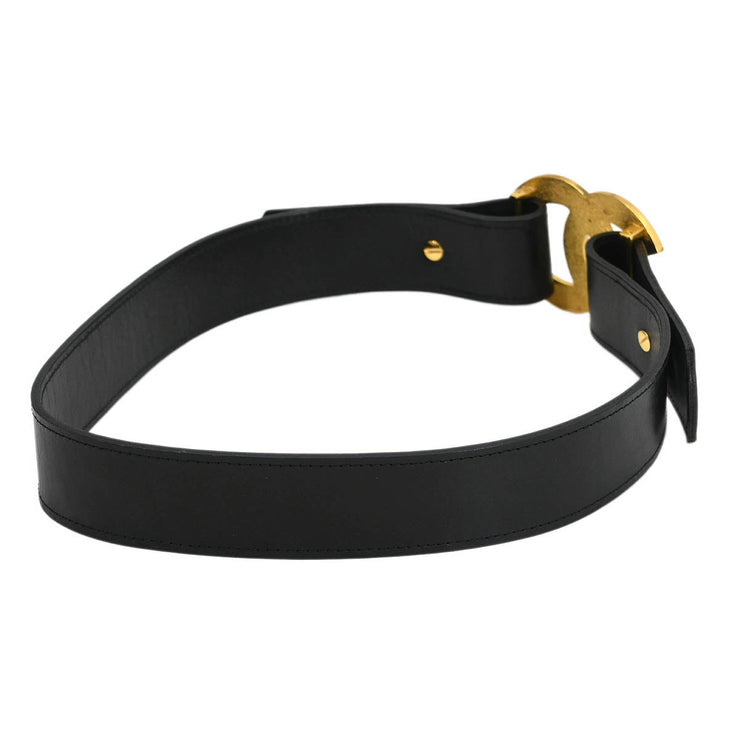 Chanel Belt Black Gold 75/30 96A Small Good 96539