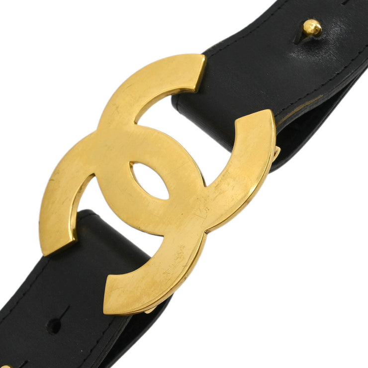 Chanel Belt Black Gold 75/30 96A Small Good 96539