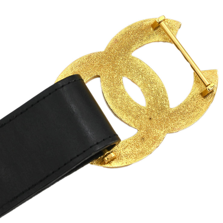 Chanel Belt Black Gold 75/30 96A Small Good 96539