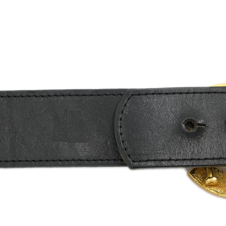 Chanel Belt Black Gold 75/30 96A Small Good 96539
