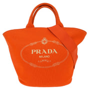 Prada Orange Canvas Canapa 2way Tote Handbag 1BG163 204 AQ00001
