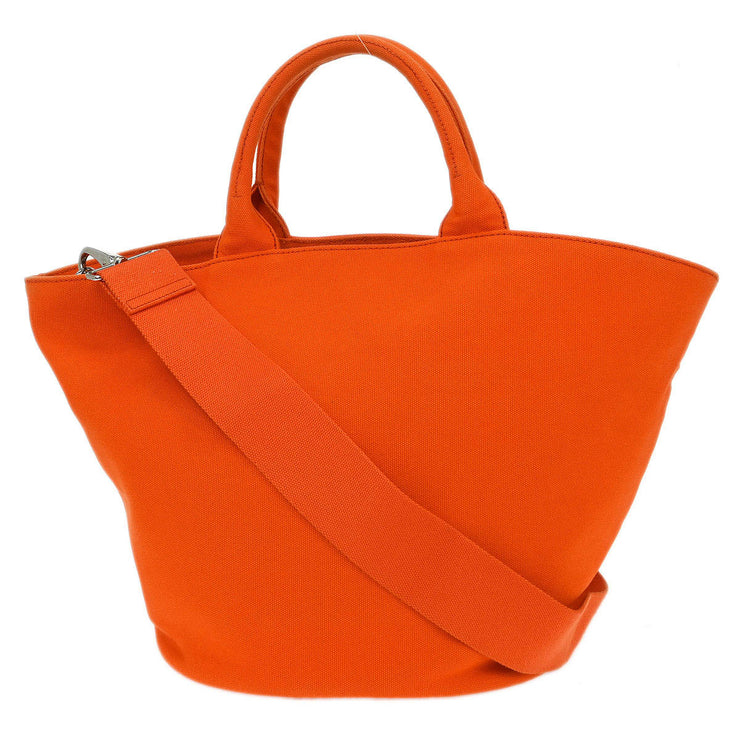 Prada Orange Canvas Canapa 2way Tote Handbag 1BG163 204 AQ00001