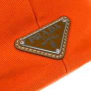 Prada Orange Canvas Canapa 2way Tote Handbag 1BG163 204 AQ00001