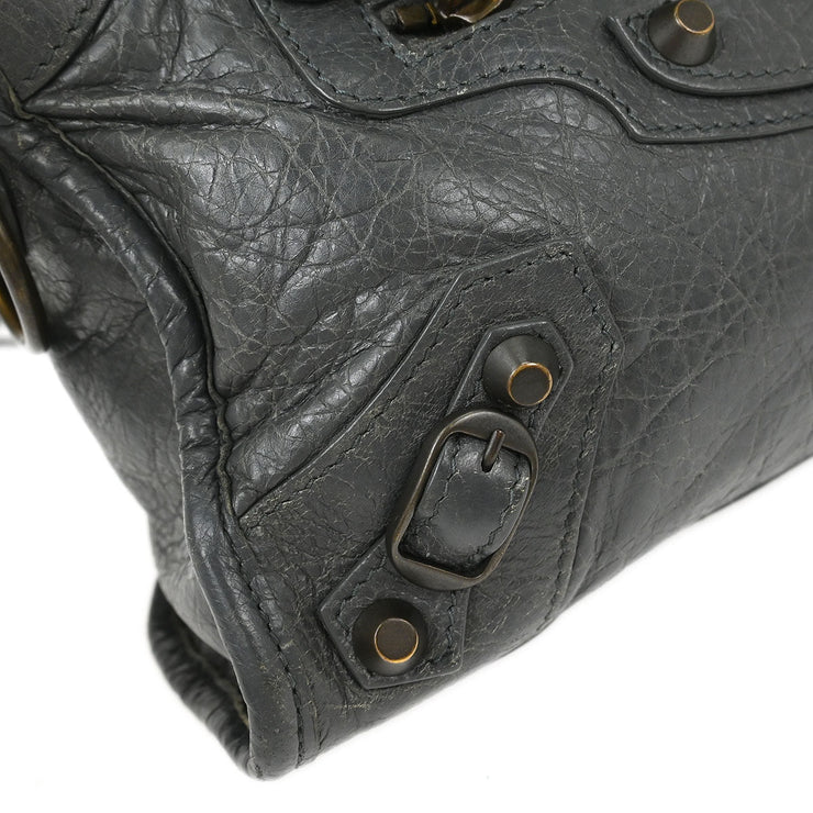 Balenciaga Gray Classic Mini City 2way Handbag 300295.3260 K.1669 AQ00002