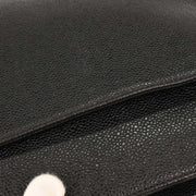 Chanel Black Calfskin Triple CC Shoulder Tote Bag AQ00003