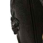 Chanel Black Calfskin Triple CC Shoulder Tote Bag AQ00003
