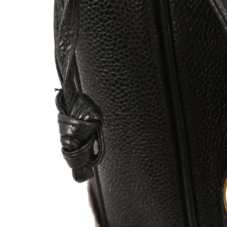 Chanel Black Calfskin Triple CC Shoulder Tote Bag AQ00003
