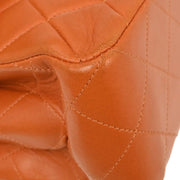 Chanel Orange Lambskin Double Sided Flap Handbag AQ00004