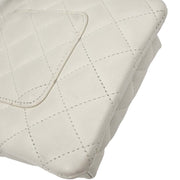 Chanel * White Calfskin Cambon Ligne Shoulder Bag AQ00006