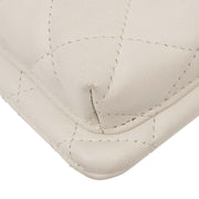 Chanel * White Calfskin Cambon Ligne Shoulder Bag AQ00006
