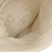 Chanel * White Calfskin Cambon Ligne Shoulder Bag AQ00006