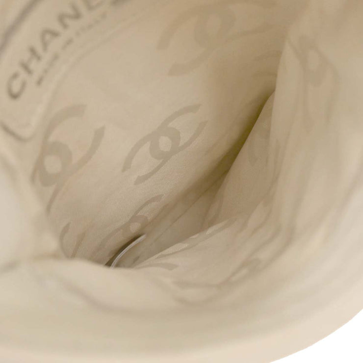 Chanel * White Calfskin Cambon Ligne Shoulder Bag AQ00006