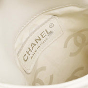 Chanel * White Calfskin Cambon Ligne Shoulder Bag AQ00006