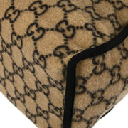 Gucci Beige Wool GG Tote 2way Handbag 598169 493492 AQ00014