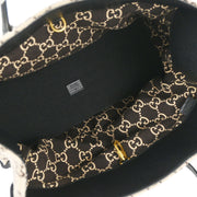 Gucci Beige Wool GG Tote 2way Handbag 598169 493492 AQ00014