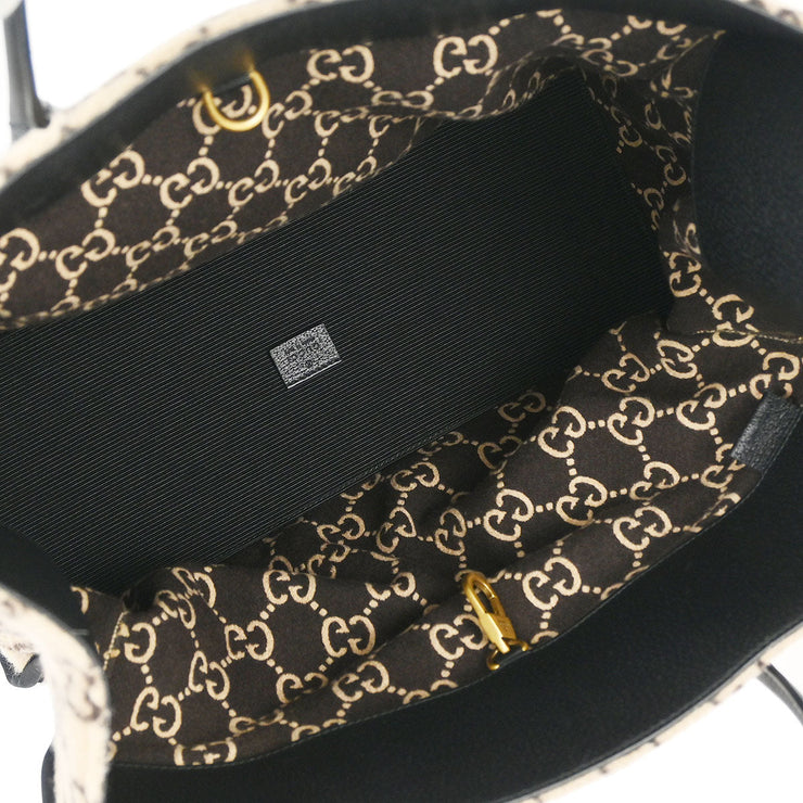 Gucci Beige Wool GG Tote 2way Handbag 598169 493492 AQ00014