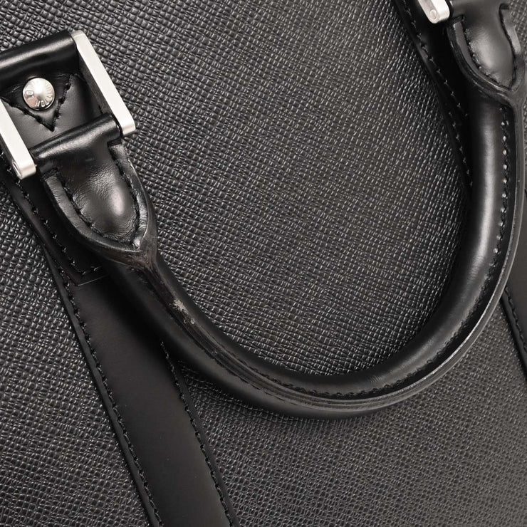 Louis Vuitton Black Taiga Lozan Briefcase Handbag M30052 RI3151 AQ00017