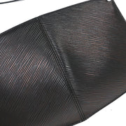 Louis Vuitton Black Epi Pochette Demi-lune Handbag M52622 SP0042 AQ00020