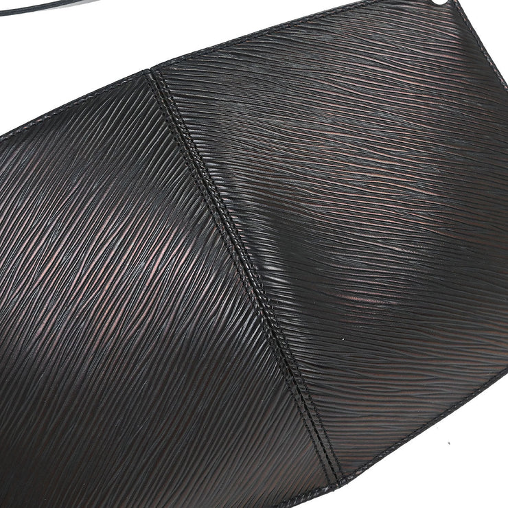 Louis Vuitton Black Epi Pochette Demi-lune Handbag M52622 SP0042 AQ00020