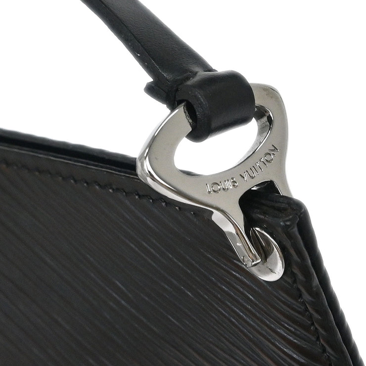 Louis Vuitton Black Epi Pochette Demi-lune Handbag M52622 SP0042 AQ00020