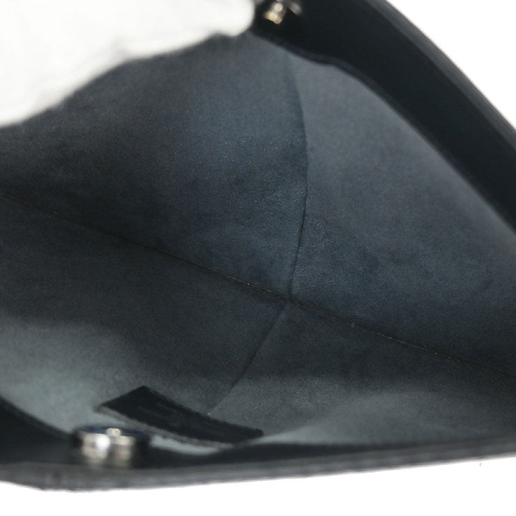 Louis Vuitton Black Epi Pochette Demi-lune Handbag M52622 SP0042 AQ00020