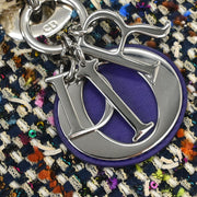 Christian Dior Purple Wool Lady Dior 2way Handbag 18-MA-1103 AQ00021