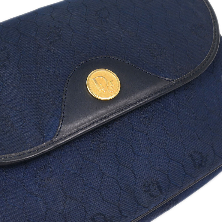 Christian Dior Navy Honeycomb Shoulder Bag AQ00022