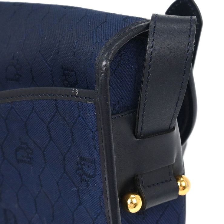 Christian Dior Navy Honeycomb Shoulder Bag AQ00022