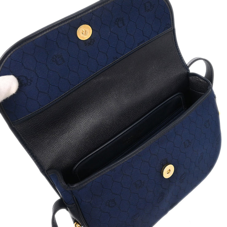 Christian Dior Navy Honeycomb Shoulder Bag AQ00022