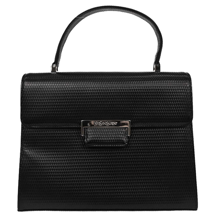 Yves Saint Laurent Black Leather Handbag AQ00024