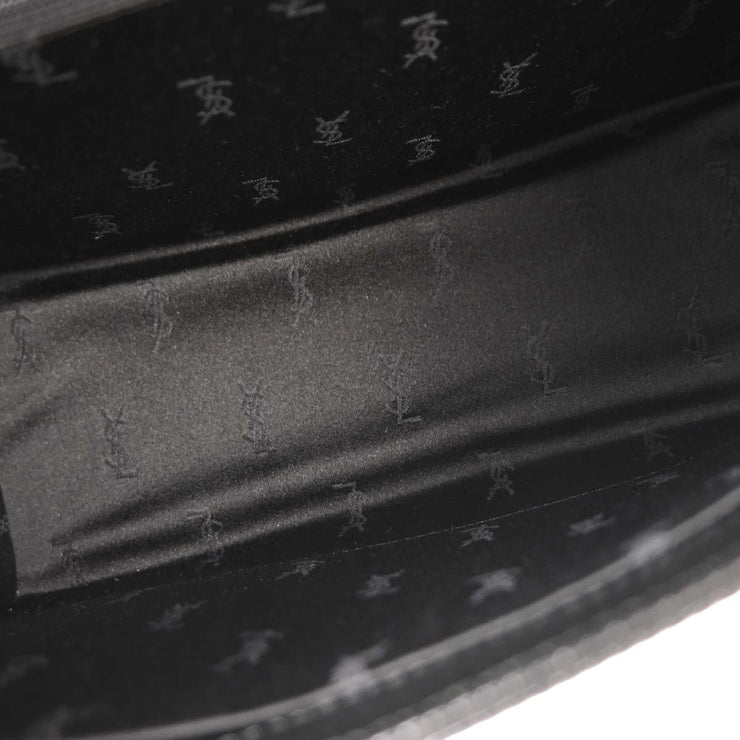 Yves Saint Laurent Black Leather Handbag AQ00024