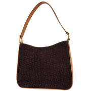 Celine Brown Suede Macadam Handbag MC00/2 AQ00029