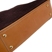Celine Brown Suede Macadam Handbag MC00/2 AQ00029