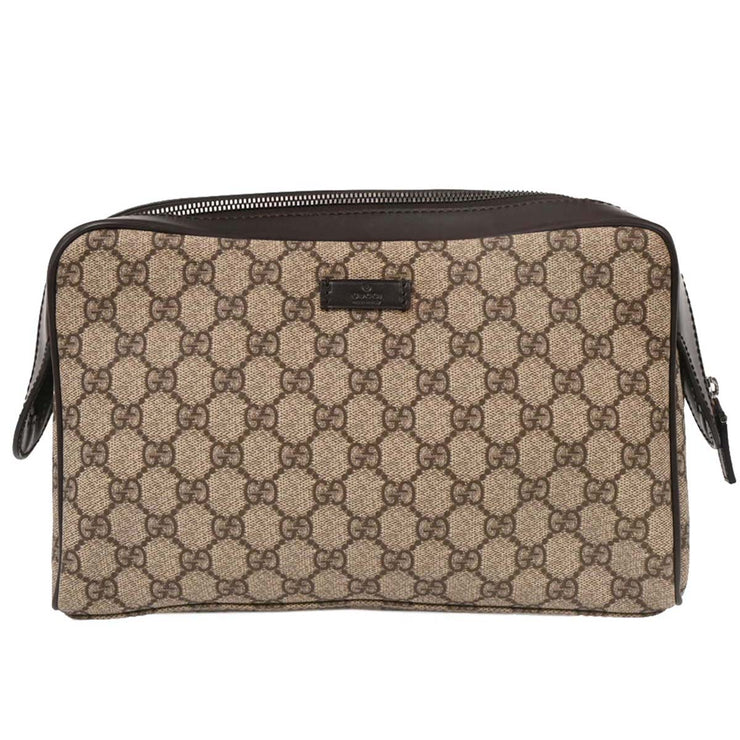Gucci Beige PVC GG Pouch Clutch Bag 108801 002122 AQ00035