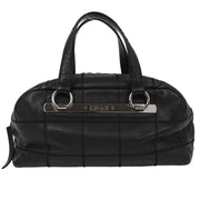 Chanel Black Calfskin Choco Bar Handbag AQ00036