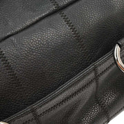 Chanel Black Calfskin Choco Bar Handbag AQ00036